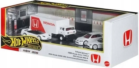 Hot Wheels Premium kinkekomplekt Honda 4 tk