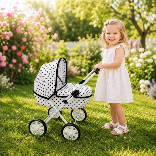 New Baby nuku käru Anička dots