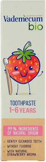 Vademecum Bio kids' toothpaste strawberry 1–6 years 50 ml
