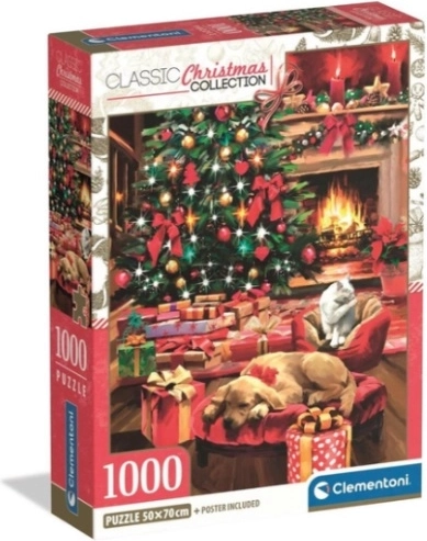 Clementoni pusle 1000 tükki xmas cool jõulud kamina ääres