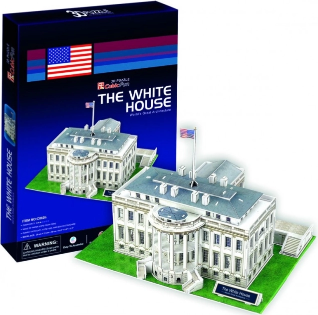 CUBICFUN 3D-pusle Valge Maja – 64 detaili