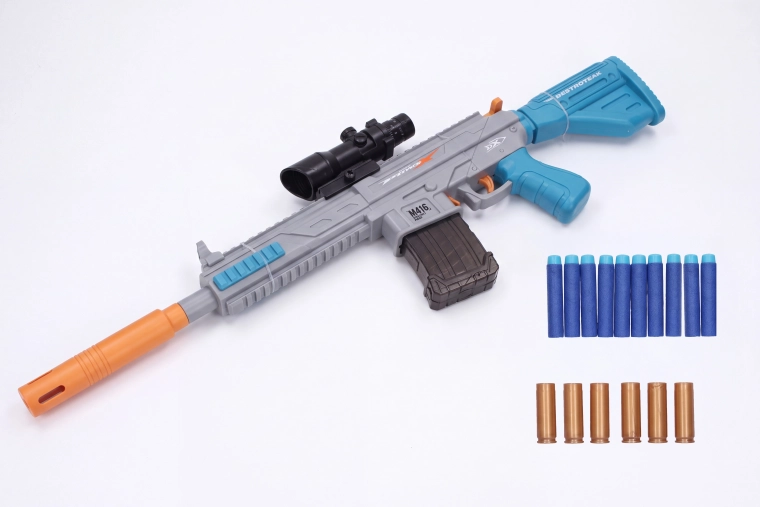 Pioneer M416 mängupüss vahtkuulide ja padrunitega