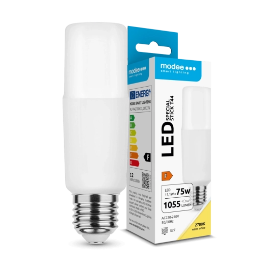 LED-pirn Modee Lighting Stick T44 11,1 W E27 soe valge 1055 lm