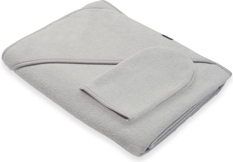 Laste froteerätik kapuutsiga NEW BABY Basic 100 × 100 cm, hall