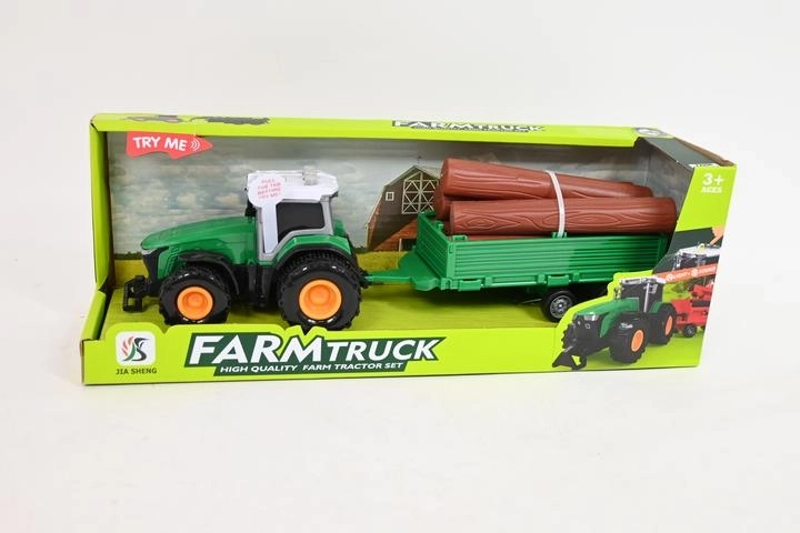 Tractor with Trailer and Logs
