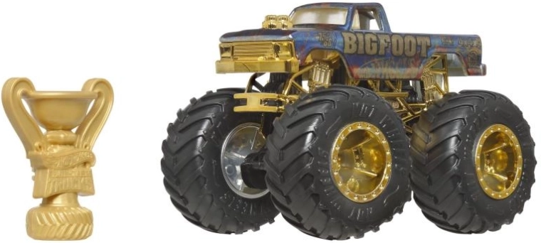 Hot Wheels Monster Trucks Trophy Champions – kollektsioneerimissari BIGFOOT 1:64 koos trofeega
