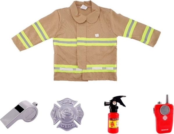 Firefighter costume with accessories for kids