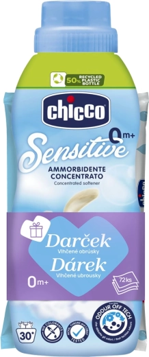 Chicco Baby Sensitive pesuloputusvahend Magus Puuder 750 ml + niisked salvrätikud 72 tk tasuta