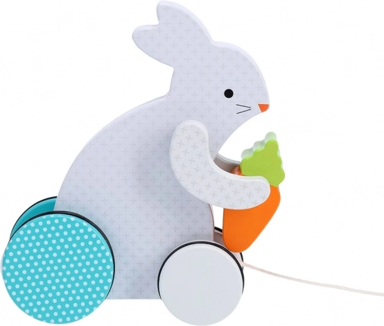 Pull-Along Busy Wooden Bunny Petit Collage