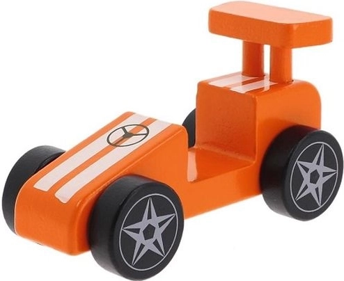 Trefl puidust mänguasi võidusõiduauto oranž