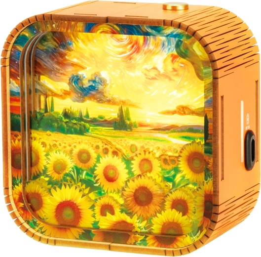 2Kids Toys 3D wooden model kit lamp – Sunflower Field