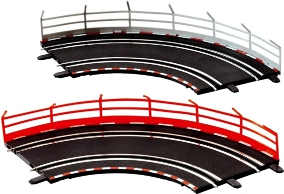 Guardrail for Carrera GO!!!, GO!!! Plus and Digital 143 slot car tracks – set of 10 pcs