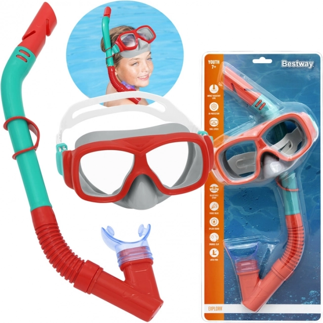 Bestway Hydro Swim laste snorgeldamiskomplekt 7+ – Červená