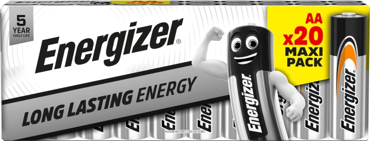 Energizeri leelispatareid AA, pakis 20 tk
