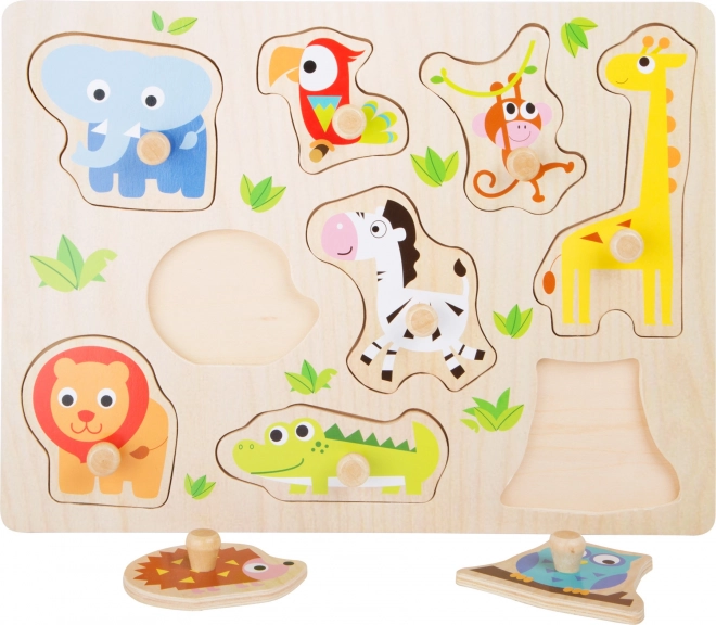 Small foot puidust sissepandav pusle zoo