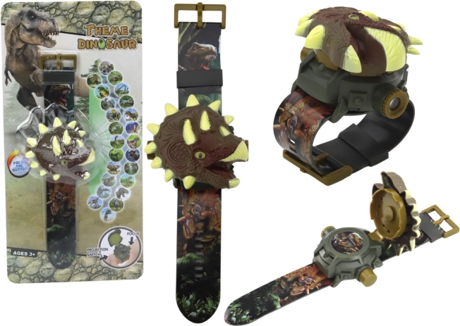 Laste käekell 3D dinosaurusmotiivide projektsiooniga