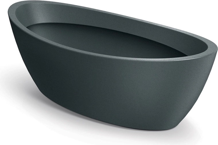 Ovaalne lillepott Aria 40 cm, grafiit