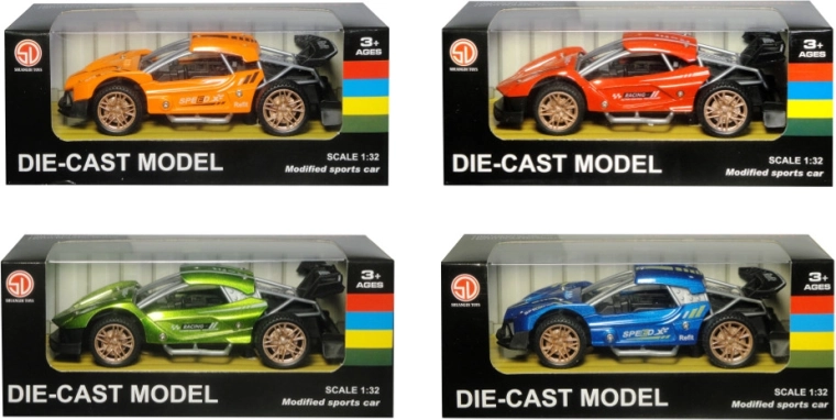 sports racing toy car with pull-back drive