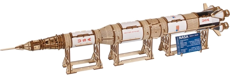 Ugears puidust NASA Saturn V raketi mudel 1:170