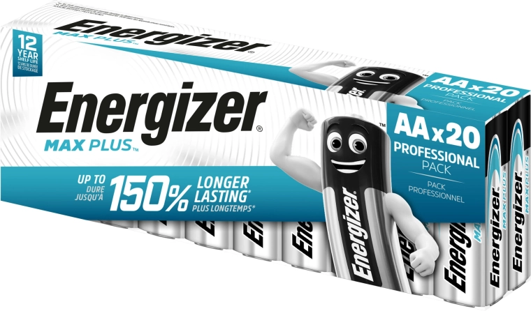 Energizer Max Plus AA leelispatareid 20 tk