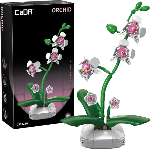 CaDA ehituskomplekt orhidee potis 25 cm, 237 detaili