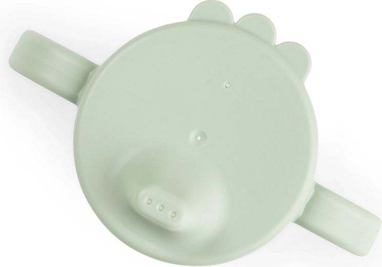 Done by Deer training cup with spout and two handles, Playground green