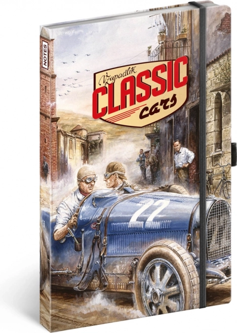 Notique jooneline märkmik Classic Cars, autor Václav Zapadlík, 13 × 21 cm