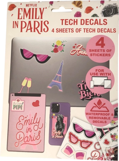 Emily in Paris stickers – set of 4 sheets