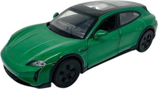 Electric Porsche Taycan Turbo S Model in Green