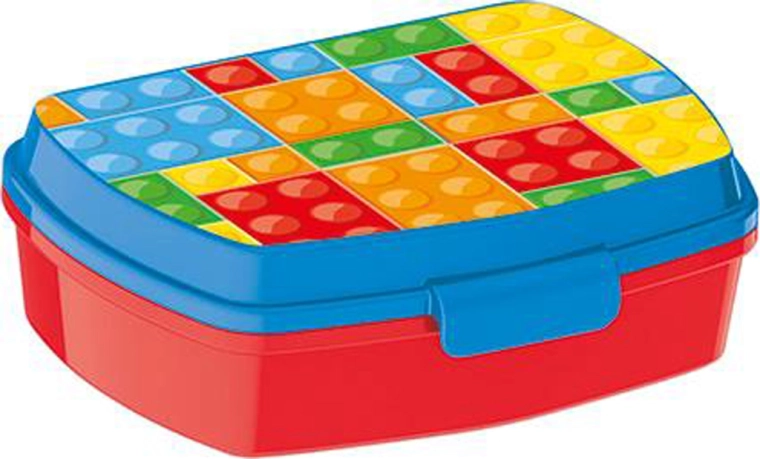 Plastic lunch box Cubes 17.5 × 14.5 × 6.5 cm