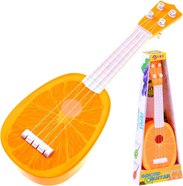 Laste ukulele – plastist kitarrike 37 cm – Apelsin