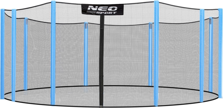 Neo-Sport external safety enclosure net for trampoline 457–465 cm (15 ft) for 10 poles