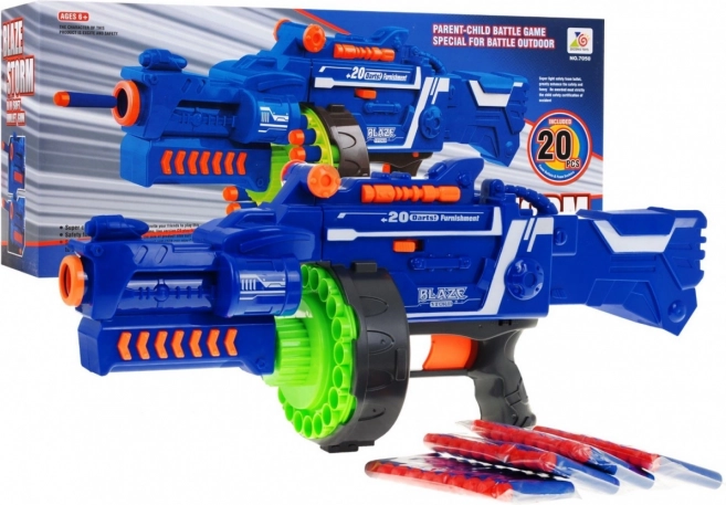 Poolautomaatne lasteblaster BLAZE STORM 6+ trummlao ja 20 vahunooliga