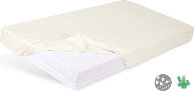 Babymatex veekindel kummiga voodilina Bamboo helebeež 60 × 120 cm