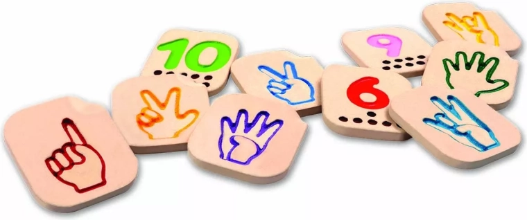 PlanToys sõrmede tähestik – numbrid 1–10