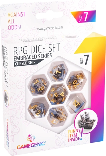 Gamegenic mitmetahulised RPG täringud Embraced Series Cursed Ship – komplekt 7 tk