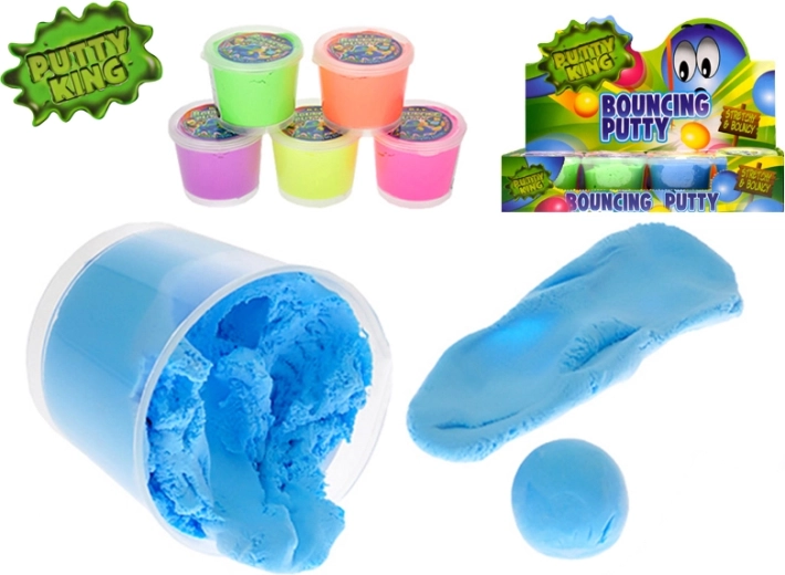 Põrkav mass Putty King 35 g – 6 värvi segu topsis