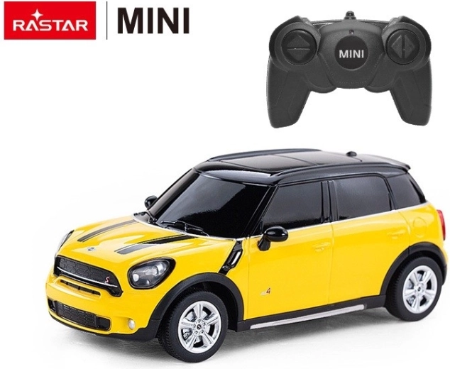 Rastar Mini Cooper S Countryman RC car 1:24 yellow - 1 piece