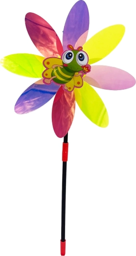 Flower Pinwheel with Bee 48 cm