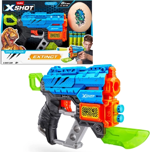 X-Shot Dino Attack Extinct blaster with medium egg and 8 darts