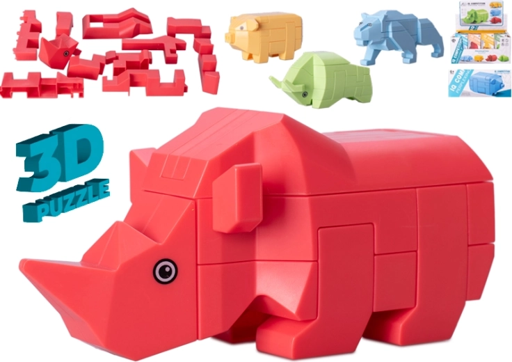 3D loomapuzzle – hariv ehituskomplekt lastele alates 6. eluaastast