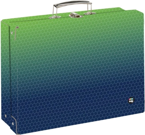 Lamineeritud kohver A4 OXY NEXT Ombre Green