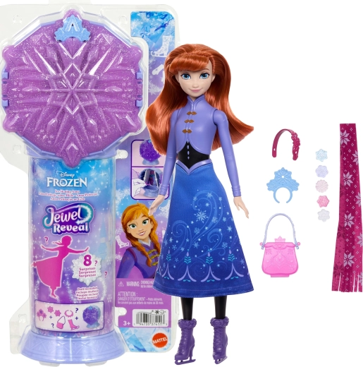 Mattel Disney Frozen Jewel reveal nukk Anna uiskudel koos lisatarvikutega