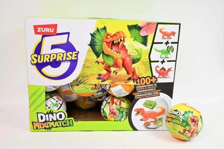ZURU 5 Surprise Dino Mix and Match üllatuspall