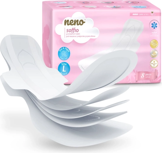 Neno sünnitusjärgsed tiibadega hügieenisidemed Soffio, 8 tk
