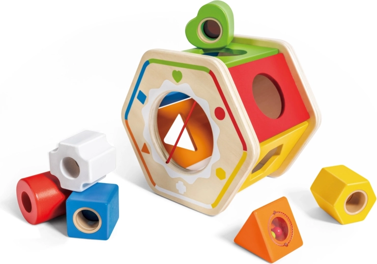 Hape Wooden Shape Sorter with Geometric Shapes