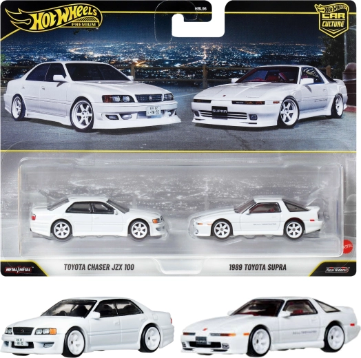 Hot Wheels Premium komplekt 2 autoga: Toyota Chaser JZX100 ja Toyota Supra 1989