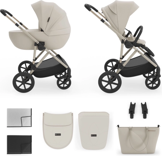 Kinderkraft kombineeritud lapsevanker 2in1 Prime 3 sand dune