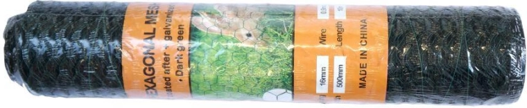 Galvanized rabbit wire mesh 13 mm, wire 0.9 mm, height 50 cm, roll 10 m