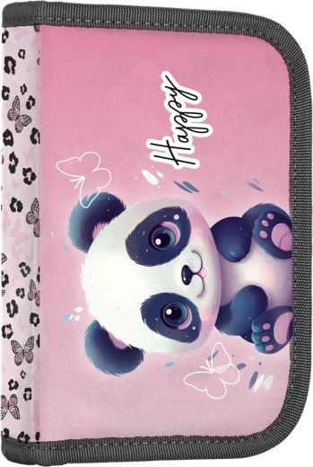 Kahe klapiga Panda koolipinal, tühi